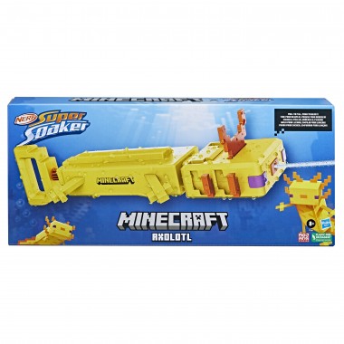 NERF SUPER SOAKER Vandens šautuvas MINECRAFT AXOLOTL