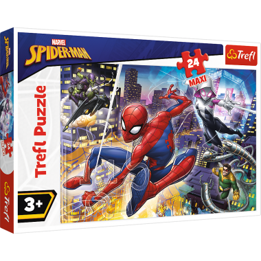 TREFL SPIDER-MAN dėlionė „Žmogus-voras“, 24 det.