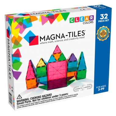 MAGNA-TILES Magnetinis permatomas konstruktorius, 32 det.