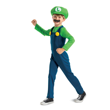 SUPER MARIO Kostiumas Luigi, 4-6 m.