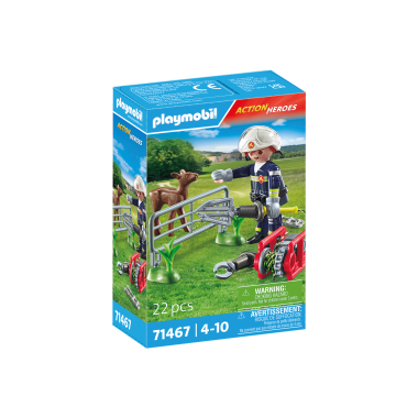 PLAYMOBIL ACTION HEROES Ugniagesių misija: gyvūnų gelbėjimas 71467