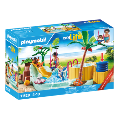 PLAYMOBIL MY LIFE Vaikų baseinas su sūkurine vonia 71529