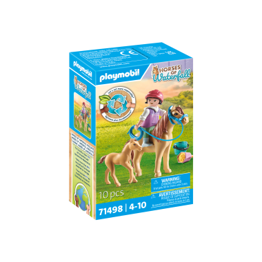 PLAYMOBIL HORSES OF WATERFALL Vaikas su poniais 71498