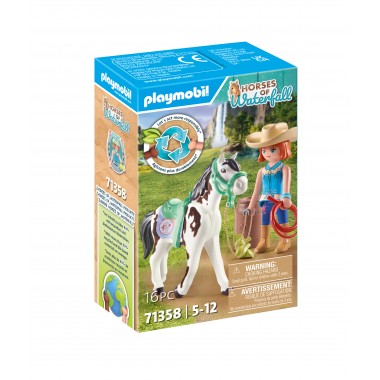 PLAYMOBIL WORLD OF HORSES Žirgo maitinimo rinkinys su Ellie ir Sawdust 71358