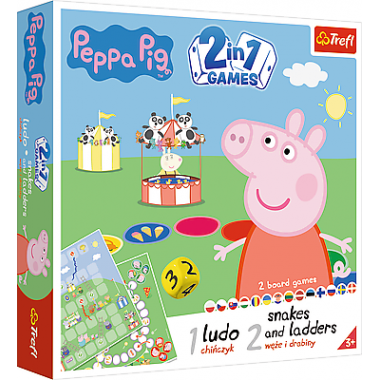 TREFL PEPPA PIG Stalo žaidimas 2 in 1 „Kiaulytė Pepa“